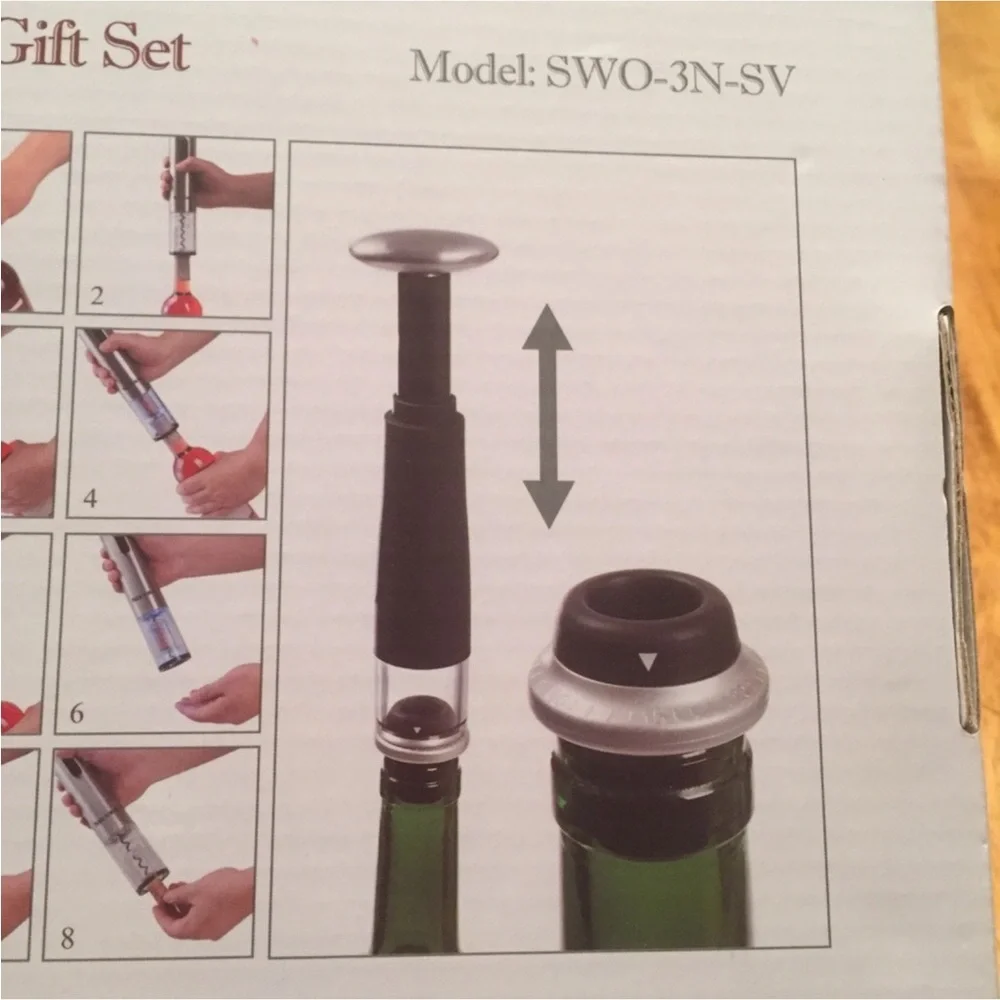 Secura Wine Bottle Opener and Preserver Set